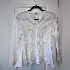 Adolfo Dominguez white button down blouse